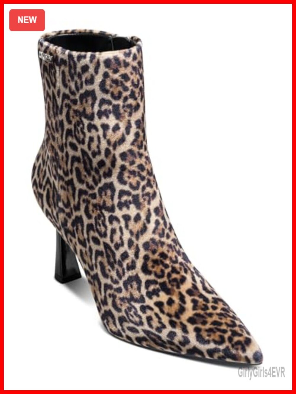 DKNY Caryann Pointed Toe Heeled Ankle Bootie Leather Women's Fashion Boot